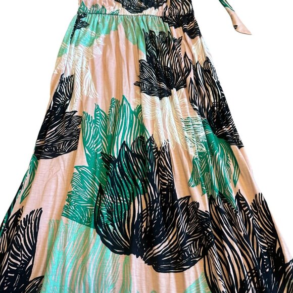 Rachel Pally One Shoulder Maxi Dress Bold Print Jersey Stretch Size Small Womens - Picture 3 of 11